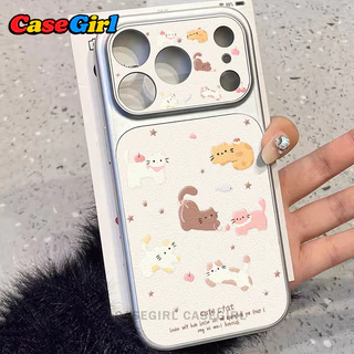[✅คุ้มค่าที่สุด] สำหรับ iPhone 16 13 17 15 11 14 12 Pro Max 16 15 14Plus ลายแมวน่ารักพิมพ์เต็มน่ารักมากกันกระแทก