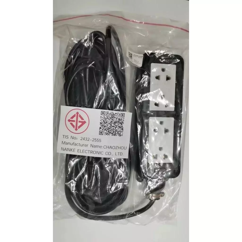 ปลั๊กพ่วง ปลั๊กสนาม 2x4 บล็อกยาง สาย VCT 2×4sq.mm รองรับไฟสูงสุด 3000W ยาว 5M,10M,15M,20M หุ้มยางต่อสายไฟ สายไฟหุ้มฉนวน thumbnail 10