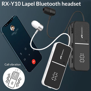 RX-Y10 หูฟังบลูทูธคลิปหนีบ สายดึงเก็บได้ มีจอ LED แบตอึด โทรเข้าแล้วสั่น ตัดเสียงรบกวน เชื่อมต่อไว