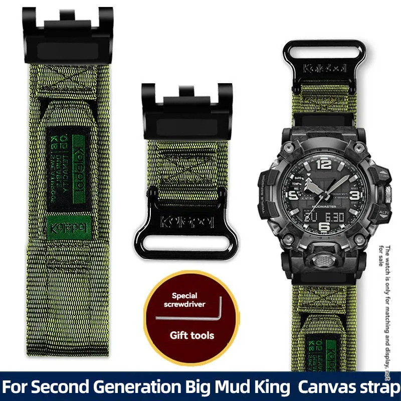 สําหรับ G-SHOCK Casio WatchBand รุ่นที่สอง Big Mud King ดัดแปลง GWG2000 GWG-2000 GWG-2040 series สาย