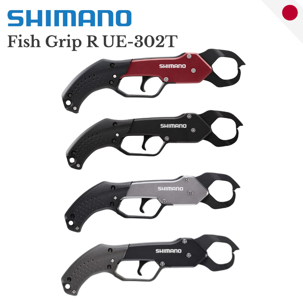 SHIMANO Fish Grip R UE-302T - Heavy Duty Scale Lip Gripper Saltwater Aluminum Control Plier