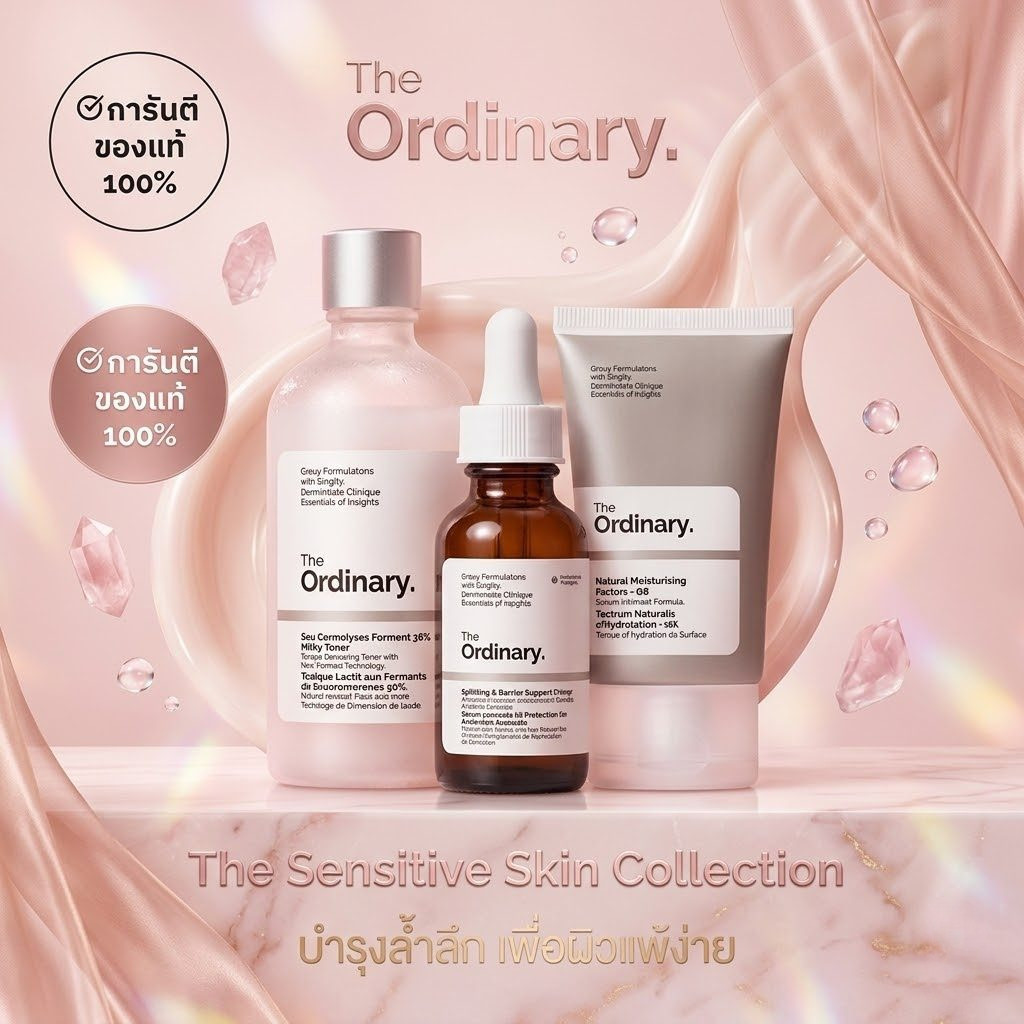 The Ordianry The Sensitive Skin Collection ชุดผลิตภัณฑ์สำหรับผิวบอบบางแพ้ง่าย