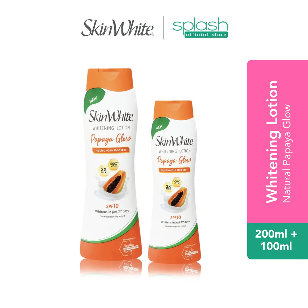 ซื้อ 1 แถม 1 SkinWhite Lotion SPF10 Papaya Glow 200ml + ฟรี 100ml