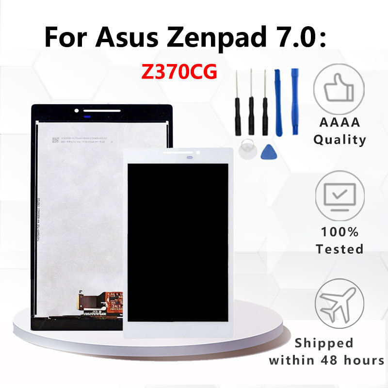 7.0 "LCD สําหรับ Asus ZenPad 7.0 Z370CG Z370 จอแสดงผล LCD Touch Screen Digitizer Assembly กรอบ Z370 
