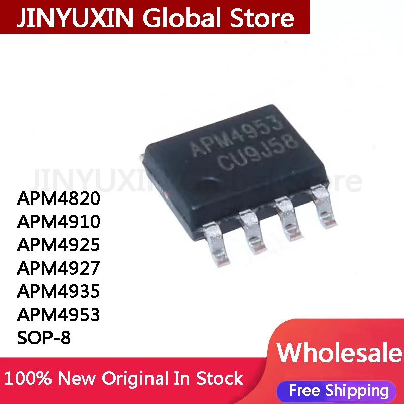 5pcs APM4953 4953 APM4820 APM4910 APM4925 APM4927 APM4935 Dual P-Channel Enhancement โหมด MOSFET SOP