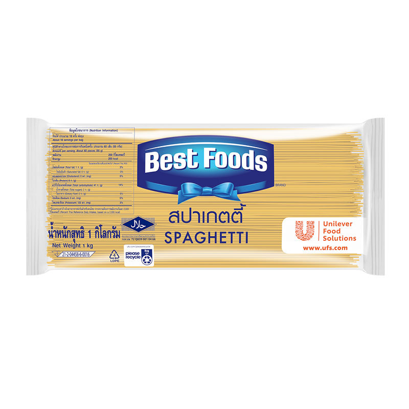 เบสท์ฟู้ดส์ สปาเกตตี้ 1 กก. (BEST FOODS Spaghetti 1 kg)