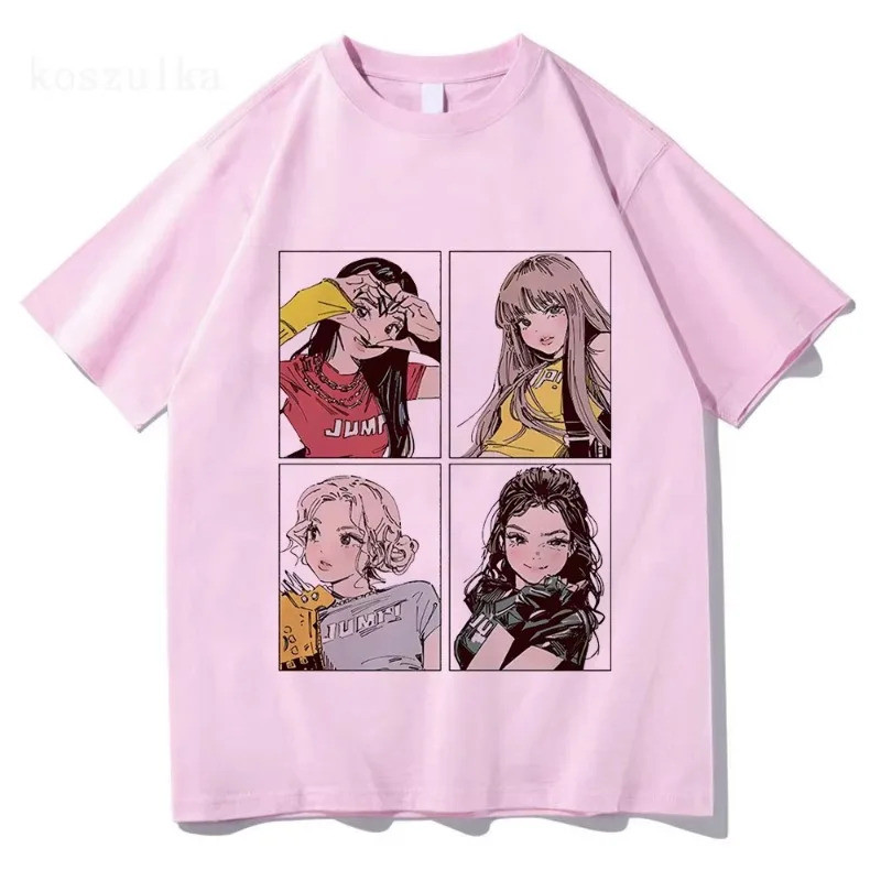 2025 Kpop BP Jump Tshirts Pink Girls Band