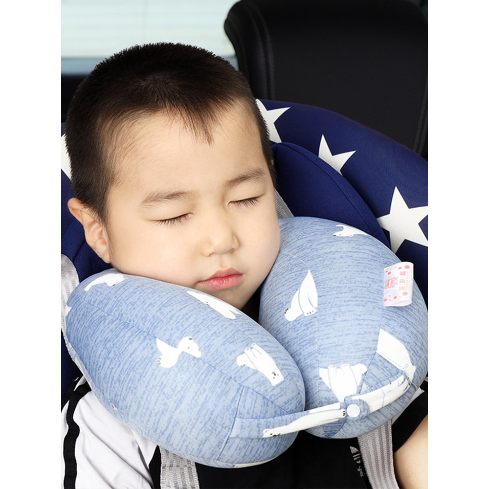 U-Shaped Pillow Safety Seat Headrest Baby Car Neck Pillow Travel Sleeping Children Pillow Over 3 Yea