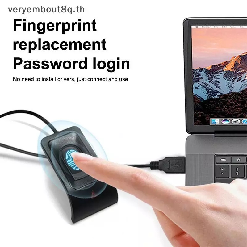 YEM USB เครื่องอ่านลายนิ้วมือสแกนลายนิ้วมือสำหรับ Windows 10 11 thumbnail 5