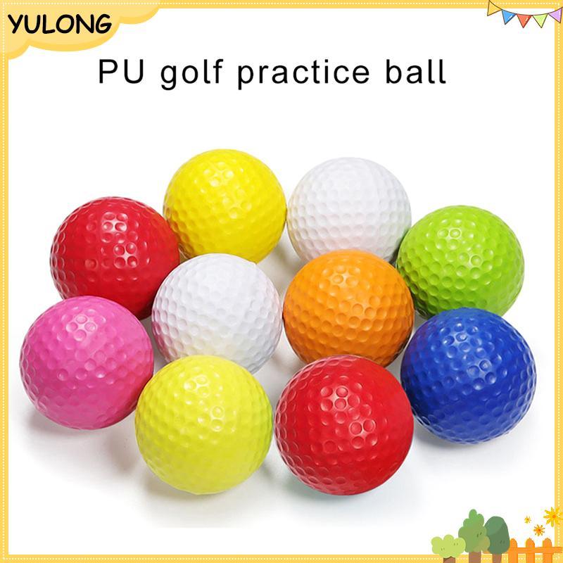 YU 5 ชิ้น PU โฟมฟองน้ํานุ่มลูกกอล์ฟสําหรับในร่มลูกกอล์ฟฝึกกอล์ฟ 4.27 ซม./1.68 นิ้วของเล่นเด็กอุปกรณ์