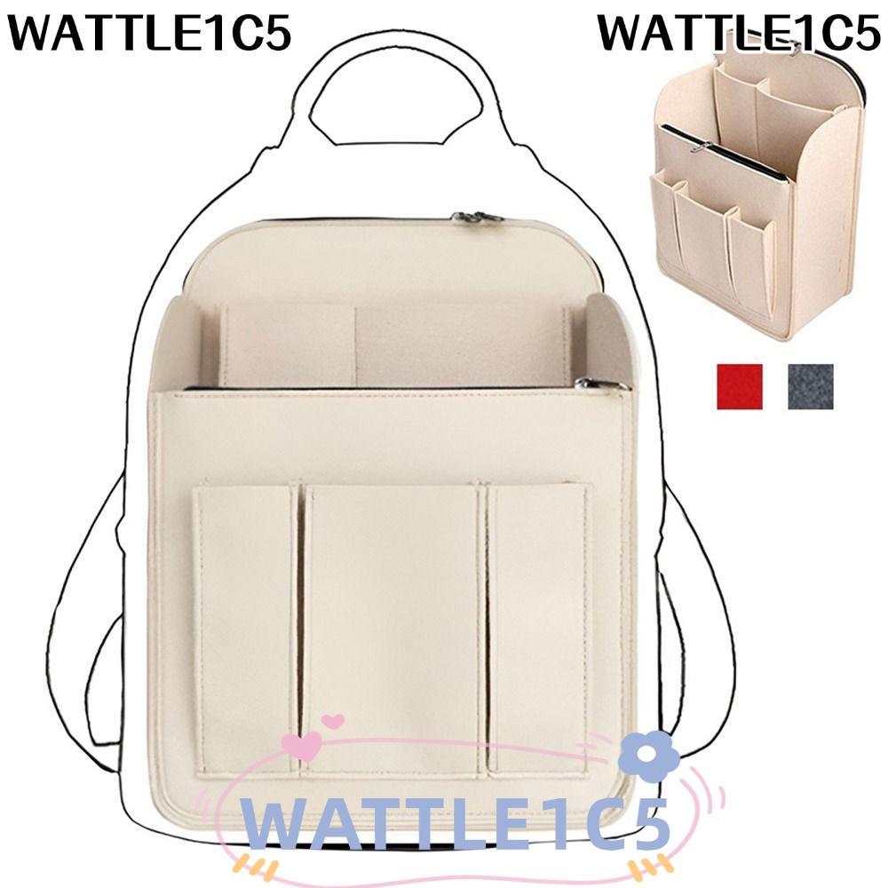 WATTLE1C5 เป้สะพายหลังกระเป๋าด้านใน ใส่สักหลาดแบบพกพา ทนทานขนาดใหญ่ความจุ Multi-Pocket Organizer สําหรับ Longchamp