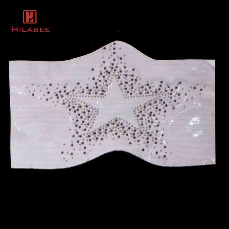 [hilabee] Bling Star Bead Iron On Hot Fix Motif Applique Press Rhinestone Patch