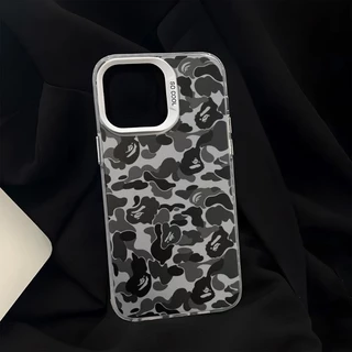 แฟชั่นCamouflageสําหรับiPhone 11Pro 16 15 14 13 Pro Max 12Mini XS XR 7 8 Plusปลอกกันกระแทกฝาครอบกันฝุ่น