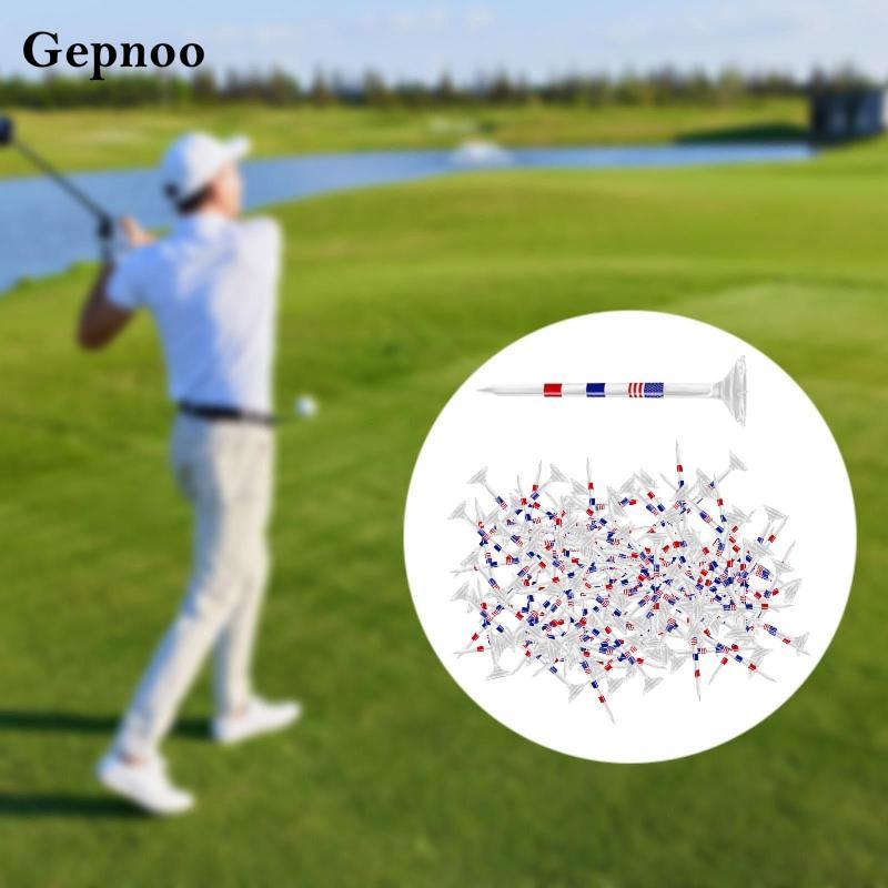 Gepnoo 100 ชิ้น Tees กอล์ฟเครื่องมืออุปกรณ์การฝึกอบรมสําหรับนักกอล์ฟผู้ชายผู้หญิงเริ่มต้น