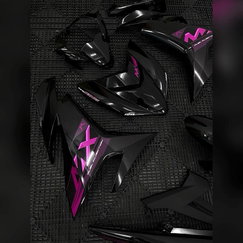 COVERSET Y15 MX KING CUSTOM MX KING PINK สีดํา 2017 กําหนดเอง