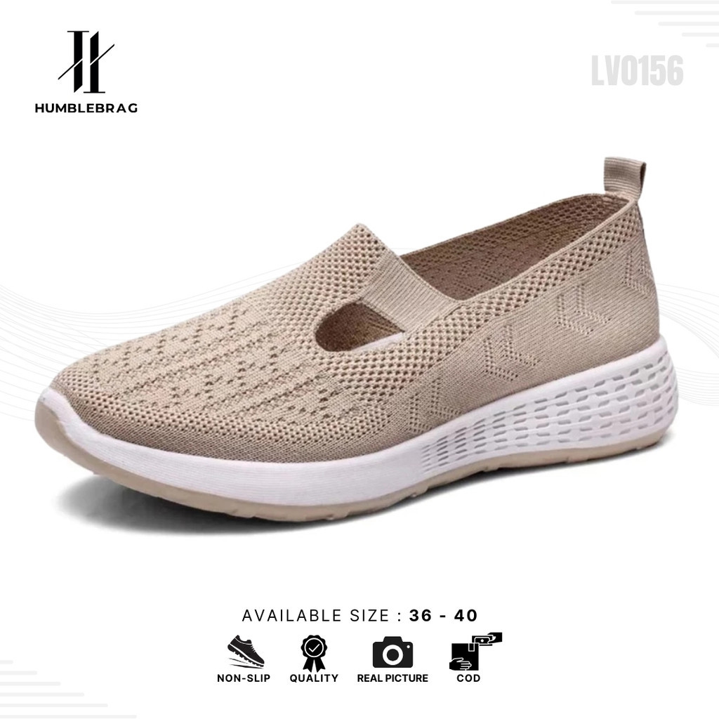 MIRA Tiffany Womens Braided Slip-On Shoes รองเท้ากีฬาผู้หญิงคุณภาพพรีเมี่ยม LV0156