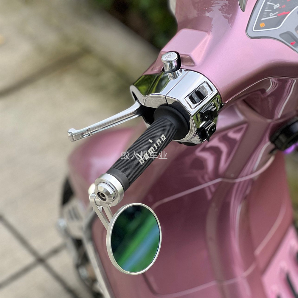 เหมาะสําหรับ Vespa Spring Sprint 150 กระจกมองหลัง gts300 Reflector ดัดแปลง Anti-Dazzling Handle Mirr
