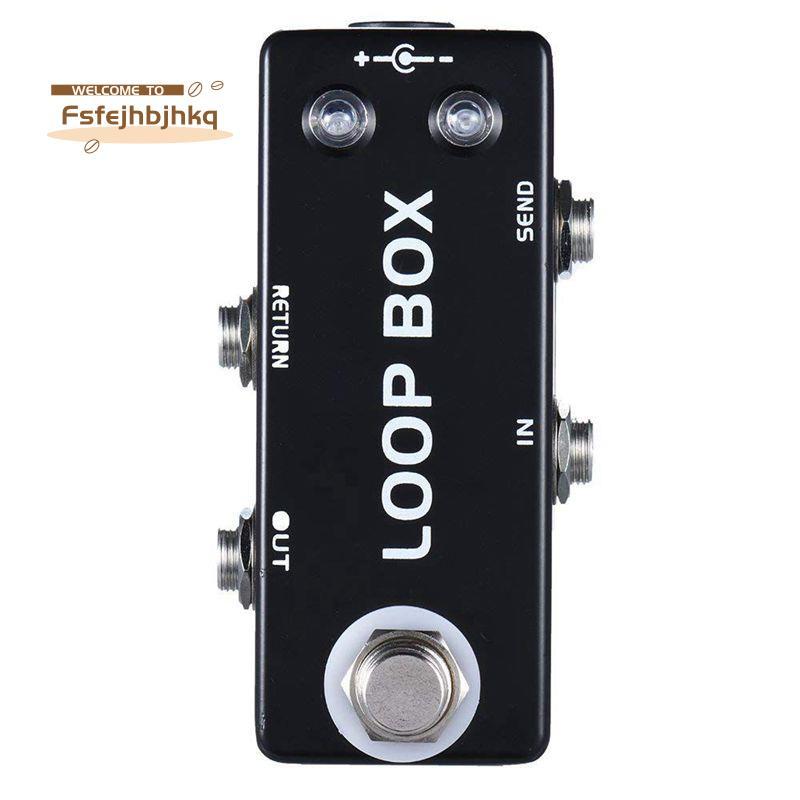 [fsfejhbjhkq] Mini Guitar Effect Pedal Loop Box Switcher Channel Selection True Bypass