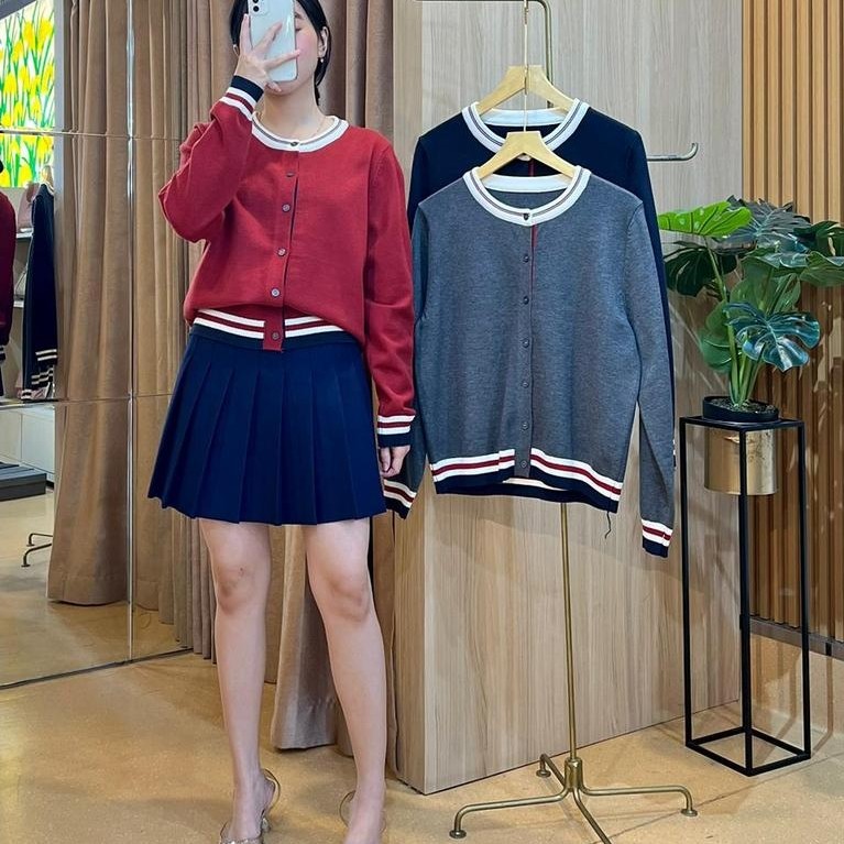 เสื้อคาร์ดิแกนถักผู้หญิงนําเข้า ทวิ-3324