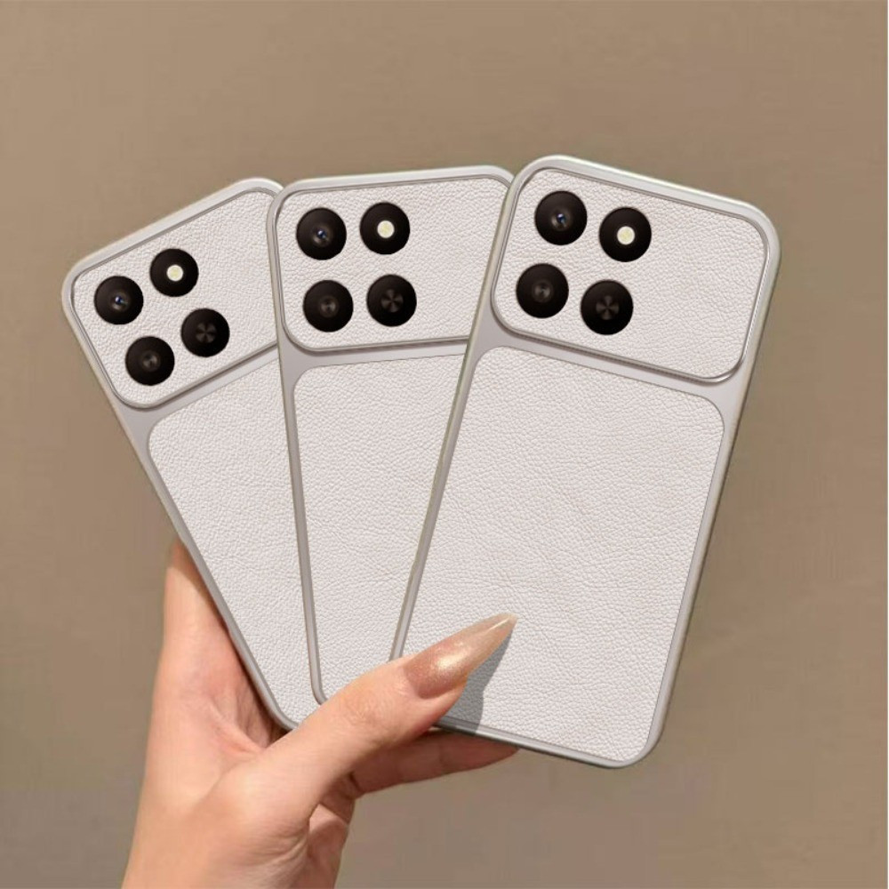 หรูหราลิ้นจี่หนังกันกระแทกเคสโทรศัพท์สําหรับ Honor 400 สมาร์ท Honor X7D ทันทีเปลี่ยนกันชนคลุมทั้งหมด