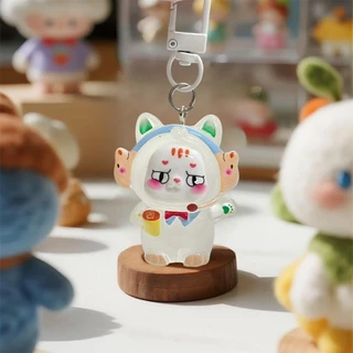 1ชิ้น พวงกุญแจการ์ตูน มินิ ตุ๊กตา น่ารักๆ เรืองแสง พร้อมส่งจากไทย