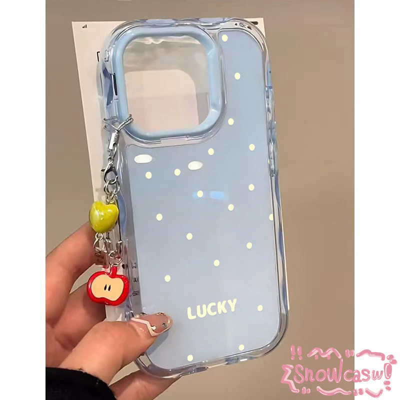 เคสเยลลี่ลายคลื่นสไตล์เรียบง่าย ลายจุด สำหรับ iPhone 15 Pro 16 Plus 17 Pro Max 11 13 12 14 เคสกันตกหนัก เคสพาสเทลสีอ่อน