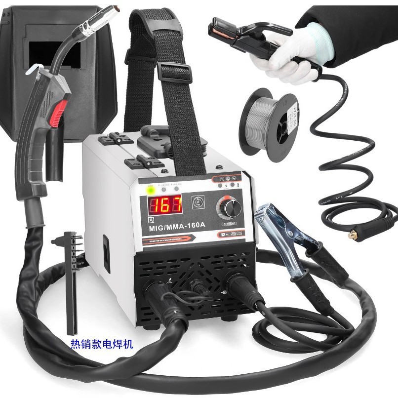 220v รวมอุปกรณ์เสริมยุโรปไม่มีเครื่องเชื่อมแก๊ส 120a 2 mig เครื่องเชื่อมคุณภาพสูง mma-160a1kg รับประ