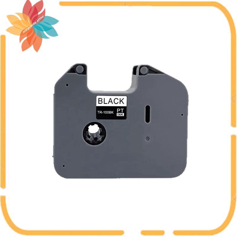 1PCS TR-100BK ริบบิ้นสําหรับเครื่องพิมพ์ริบบิ้น PT-E800TK 800T PT-850TKW
