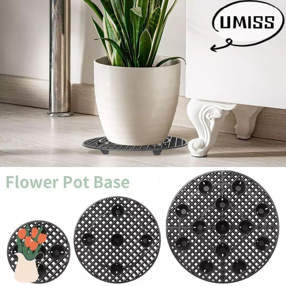 UMISS Plant Stands 20/30/40 ซม.ดอกไม้หม้อผู้ถือพืชชั้น Protector Patio Deck กระถางต้นไม้จานรอง