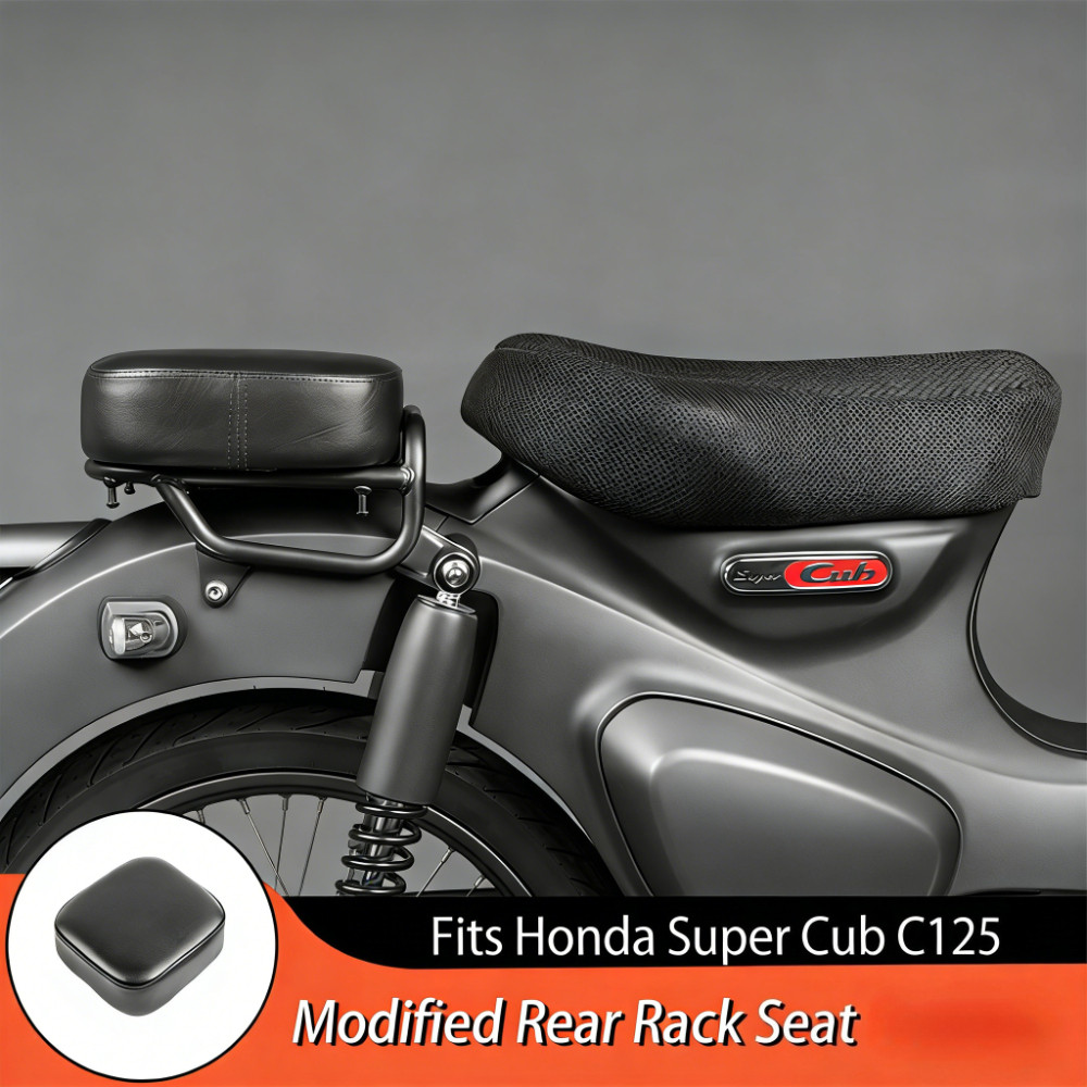 สําหรับ HONDA Super Cub C125 เบาะนั่งรถจักรยานยนต์ด้านหลังเบาะผู้โดยสาร Moto ความดันบรรเทา Ride Seat