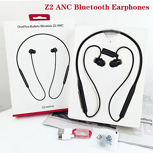 Original OnePlus Bullets Wireless Z2 ANC หูฟังบลูทูธแบบคล้องคอตัดเสียงรบกวนแบบแอคทีฟ