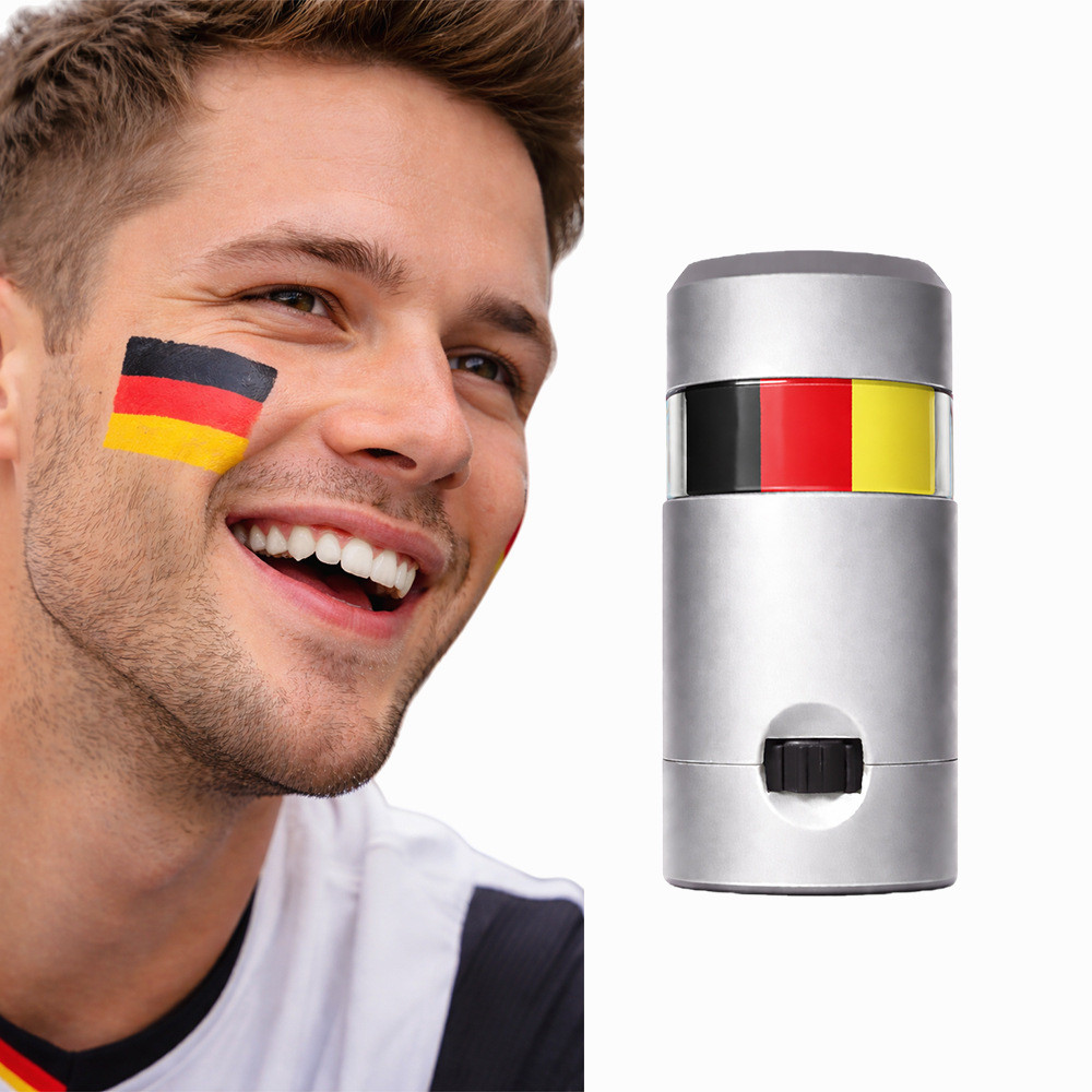 Tricolor World Cup National Flag Paint Pen Waterproof Face Body Oil Paint Pen Fan Party Event Graffi