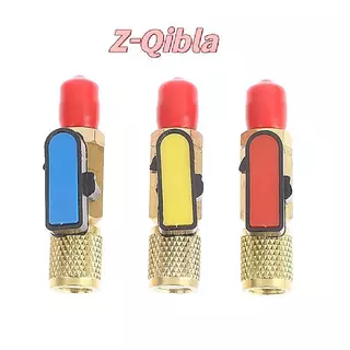 [Z-Qibla-t] 1/4" ชายถึง 1/4" หญิงบอลวาล์วตรงท่อชาร์จ Manifold อุปกรณ์เสริม