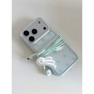 สไตล์เกาหลีโบราณ ins หูฟังแบบมีสาย In-Ear Mint Green Star อินเทอร์เฟซ type-c หูฟังแบบมีสายที่ใช้งานได้สูงสําหรับสาวสีต่างๆที่มีอยู่อินเทอร์เฟซ Type-C หูฟังแบบสาย