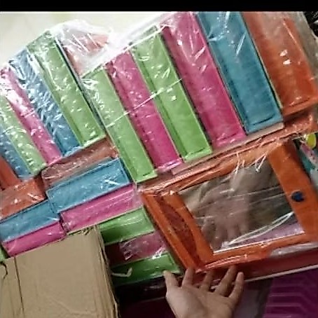 [ยกโหล12ชิ้น]กระจกสวิงตั้งโต๊ะใหญ่คละสีได้12ชิ้นกระจกใหญ่ยกโหล