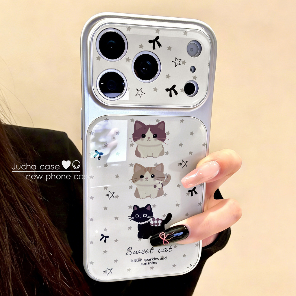 DSC674 สําหรับ iphone กันกระแทกเกาหลีน่ารักเคสโทรศัพท์ 17PROMAX 17 16 ProMax/15 Pro max 16plus 14 13pro max 16pro 12 11 ins ครอบคลุมเต็มรูปแบบผู้หญิงการ์ตูน Lanyard เคสกันกระแทก