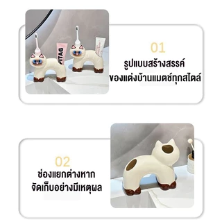 COD ชั้นวางแปรงสีฟันเซรามิค ลายการ์ตูนหลายแบบ น่ารัก ทนทาน ล้างทำความสะอาดง่าย วางบนโต๊ะ ตกแต่งห้องน้ำ