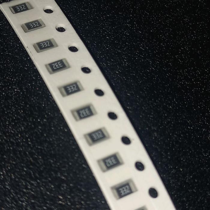 SMD 1206 3k3 1/4w Resistor original yageo taiwan รหัส 3301 / 332 2k 3.3 k r โอห์ม 3.3 กิโล 1/4 วัตต์