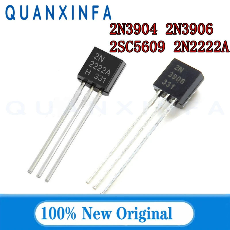 50-100PCS 2N3904 2N3906 2SC5609 2N2222A 2N2222 TO92 HIT5609C MPS22A PN22A ในสต็อก SGQG