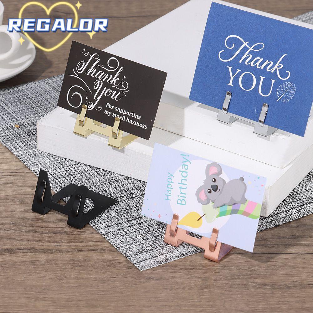 REGOR0G Place Card Holder กระชับ Wedding Party ที่หนีบกระดาษ