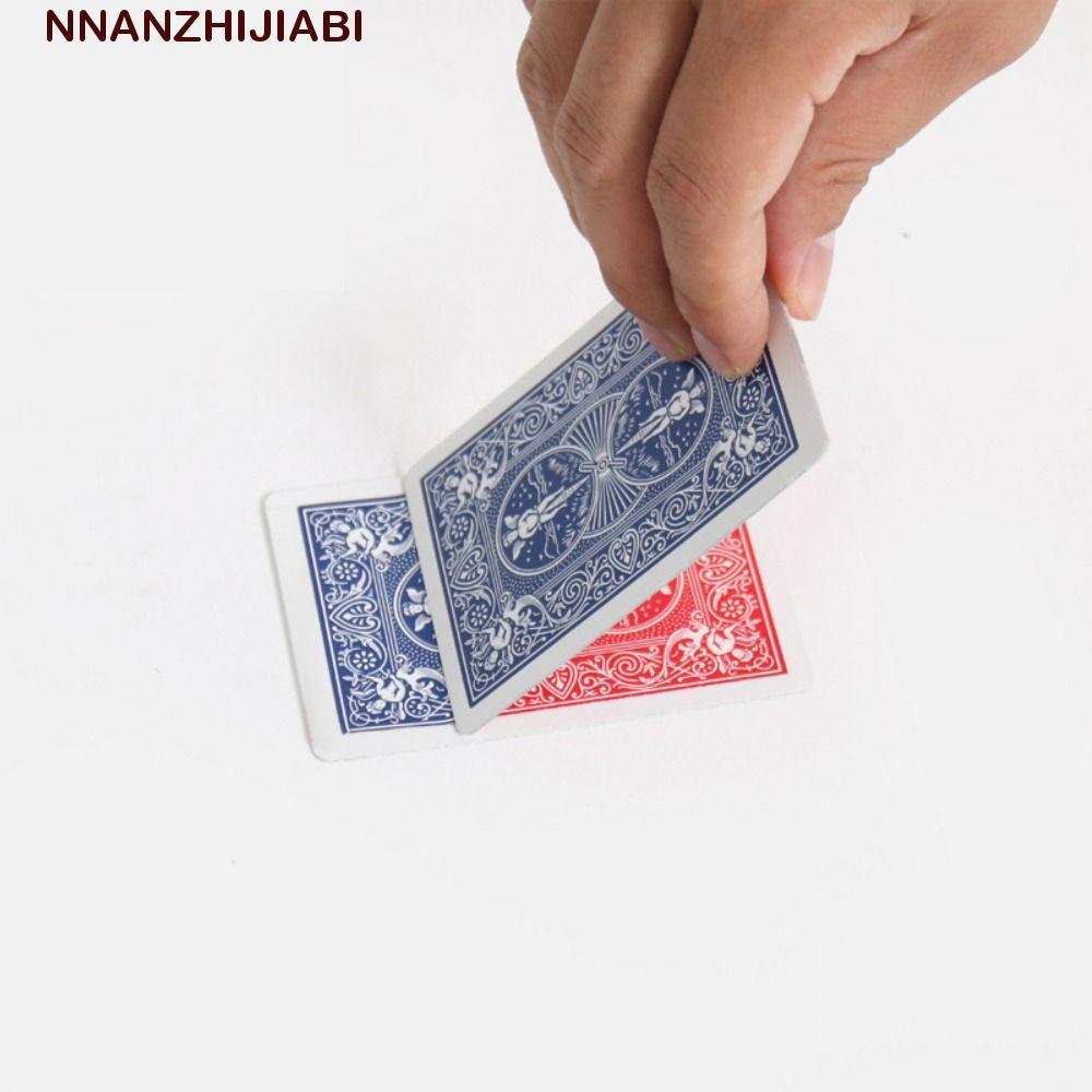 NANZHIJIABI เปลี่ยนการ์ดสี, ปิดสีฟ้าเปลี่ยนการ์ดสีแดงเปลี่ยนสี, การ์ดอุปกรณ์ประกอบฉากมายากล Shin Lim สนุกเปลี่ยนสี Deck Magic Tricks การ์ดวันวาเลนไทน์