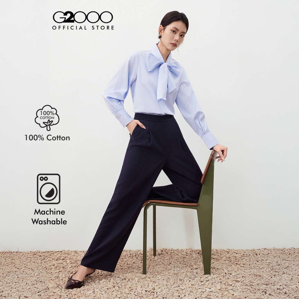 G2000 เสื้อเชิ้ตลำลองสำหรับผู้หญิง ทรง Regular Fit รุ่น 5624309171 BLUE