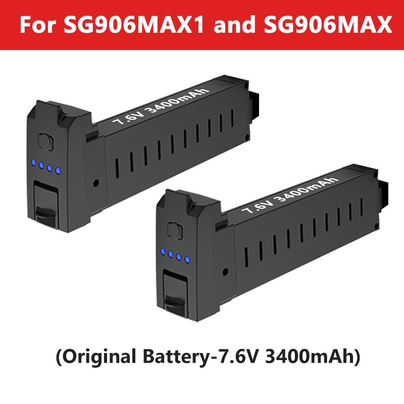 MAX SG906 PRO2แบตเตอรี่7.4โวลต์/3400มิลลิแอมป์ชั่วโมงอุปกรณ์เสริมจมูกลิเธียมสำหรับ SG906 MAX1 Q Uadc