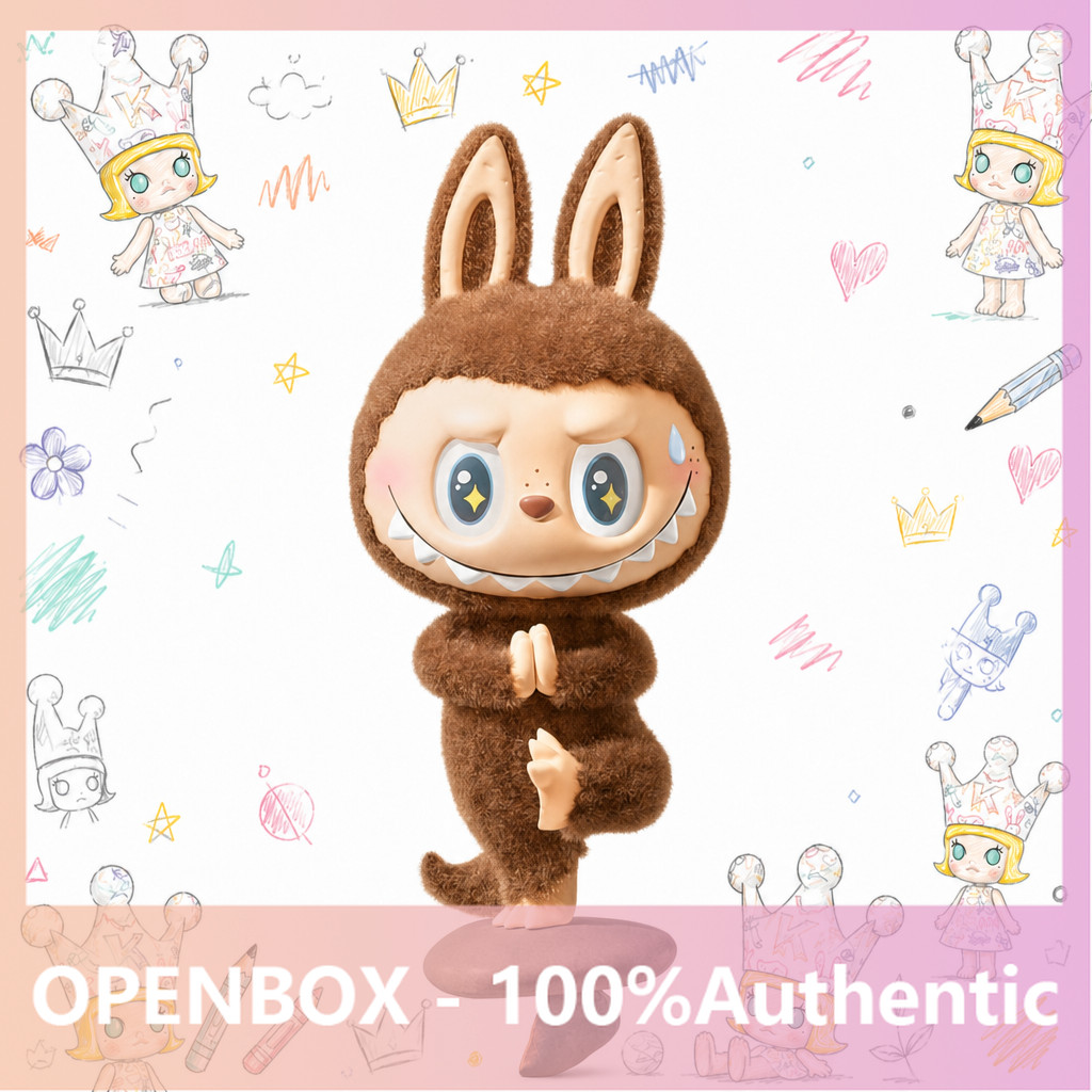 [secret] POPMART LABUBU Lazy Yoga Series Mystery Box ของขวัญของแท้