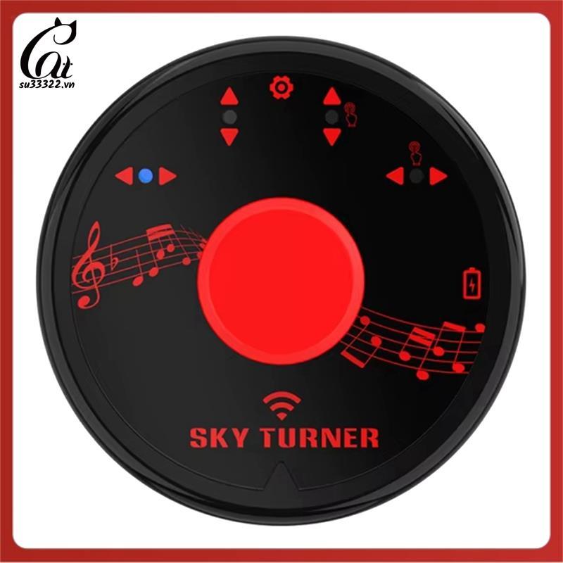 หน้าไร้สาย Turner Pedal แบบพกพา Mini Music Page Turner เท้าเหยียบควบคุมชาร์จสําหรับแท็บเล็ตโทรศัพท์ม