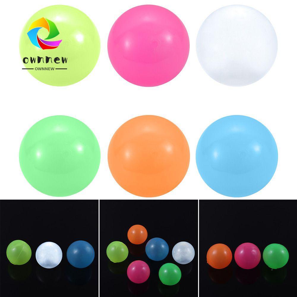 OWNNEW ลูกบอลเพดานเหนียว, เป้าหมายโยนบอล ลูกบอลกลโกง, Squishy การบีบอัดความเครียดบรรเทาของเล่นสควอชเรืองแสงลูกบอลเหนียวสําหรับเด็กและผู้ใหญ่