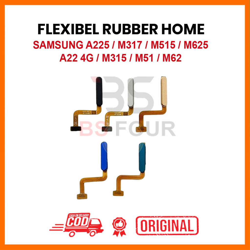 FLEXIBLE RUBBER HOME SAMSUNG A22 4G / M315 / M51 / M62 / A225 / M317 / M515 / M625 ORIGINAL