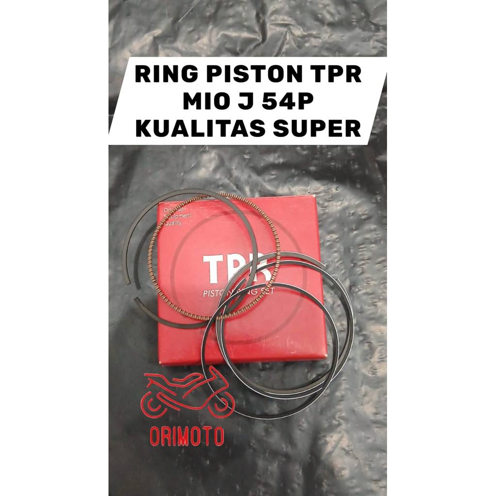 TPR PISTON RING STD 0.25 0.50 0.75 1.00 MIO J 54P SUPER QUALITY