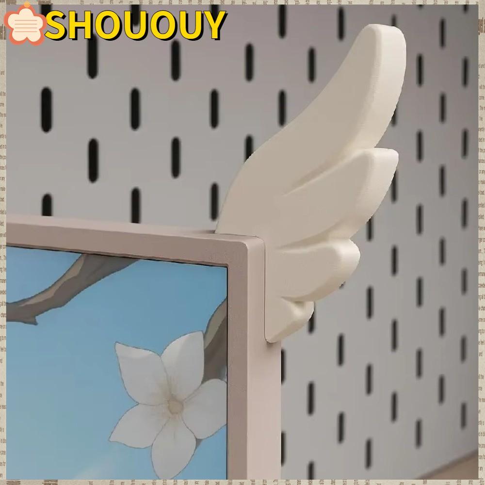 SHOUUY เดสก์ท็อปปีกตกแต่ง, DIY Wing Monitor ตกแต่งเครื่องประดับ, การพิมพ์ E-sports ทนทาน