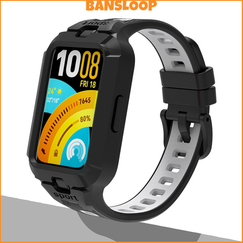 กรณีสายรัด TPU กีฬา for Huawei Band 11 11 Pro เข็มขัดปรับได้นุ่มซิลิโคนวงป้องกันหน้าจอฝากกันชน for Huawei Band 11 NFC